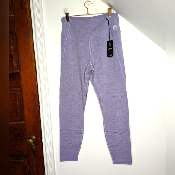 allbirds Purple Hush Natural Flow Running Workout Yoga Merino Legging NEW Size L - Picture 1 of 6